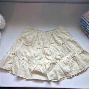 GAP Light Yellow Ruffle Skirt
